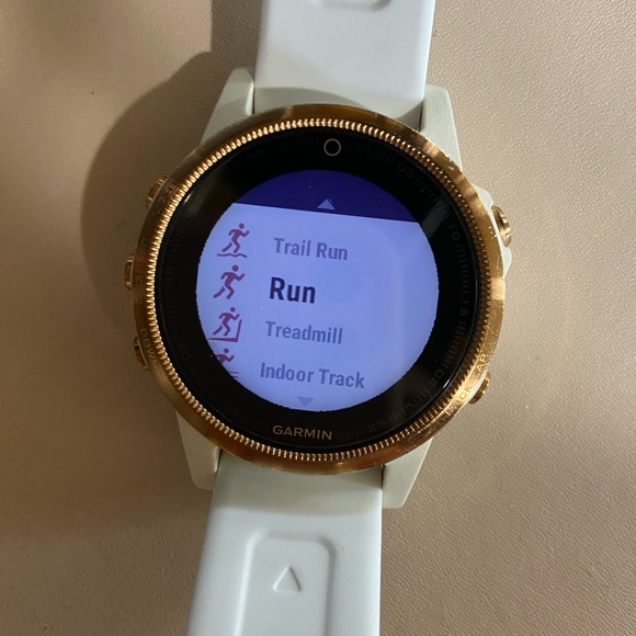 Garmin Fenix 5S White and Gold Smartwatch - Picture 2 of 4